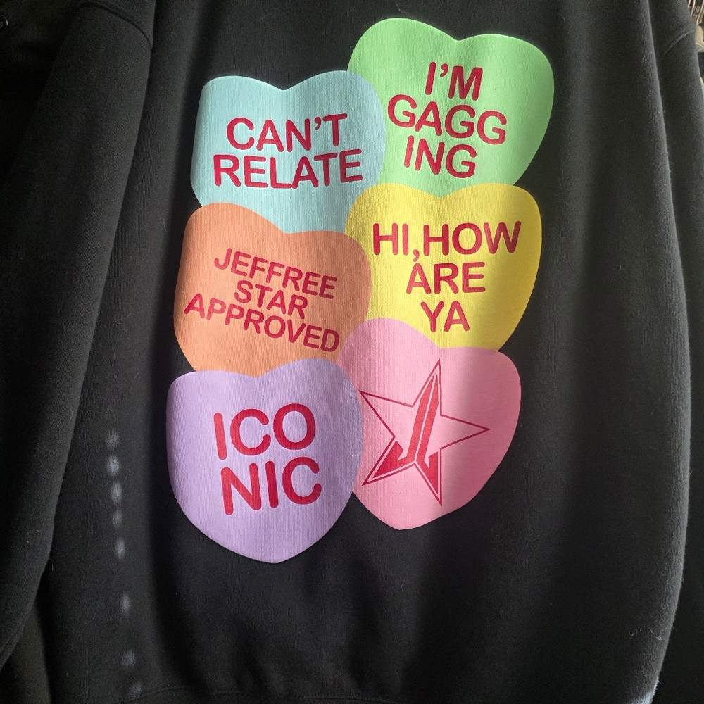 Jeffree Star Cosmetics Valentines Day Hoodie, Size Large